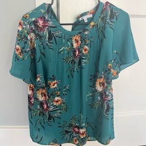 Floral dress shirt -Size m